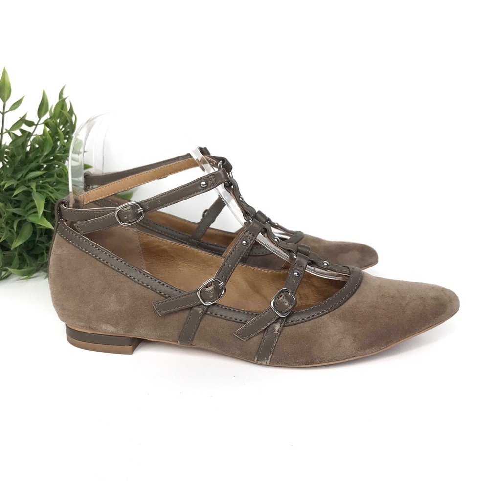 ANTHRO CORSO COMO Mince Caged Suede Ballet Flat 7 - Picture 2 of 9